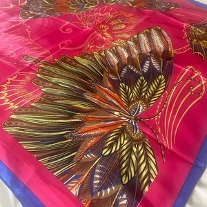 Floral Square Silk Scalf